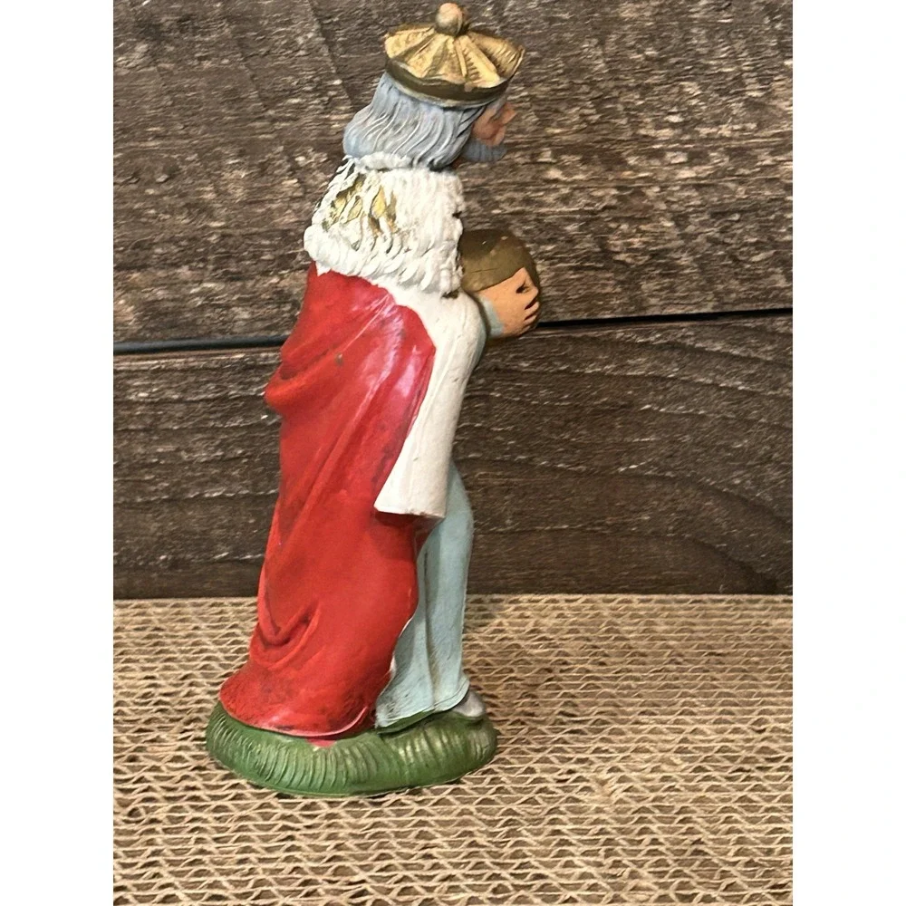 Vintage Italy Nativity STANDING KING WISE MAN Plastic Figure #605‎ Replacement